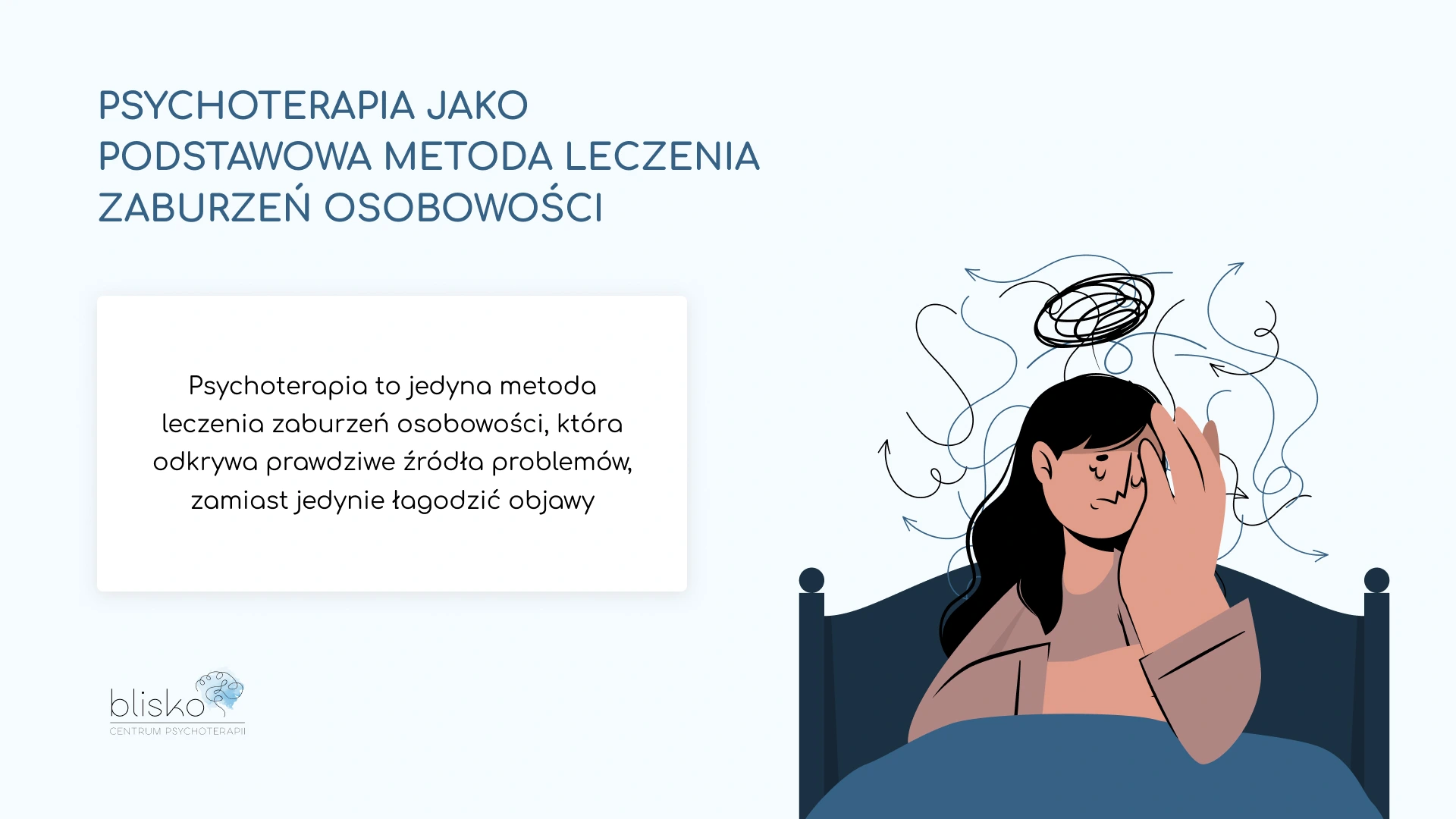 Psychoterapia jako podstawowa metoda leczenia zaburzeń osobowości