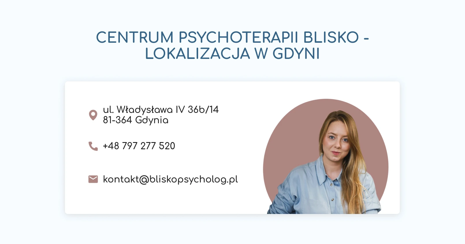 Centrum psychoterapii Blisko-Lokalizacja w Gdyni